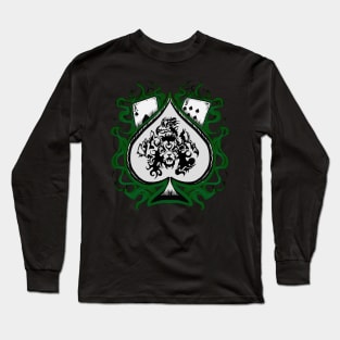 Ace of Spades dark green Long Sleeve T-Shirt